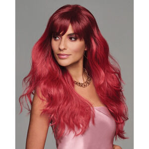 Hairuwear Hairdo That ' S My Jam Red Fantasy Wigs, Long Layered Hair, Average Ca